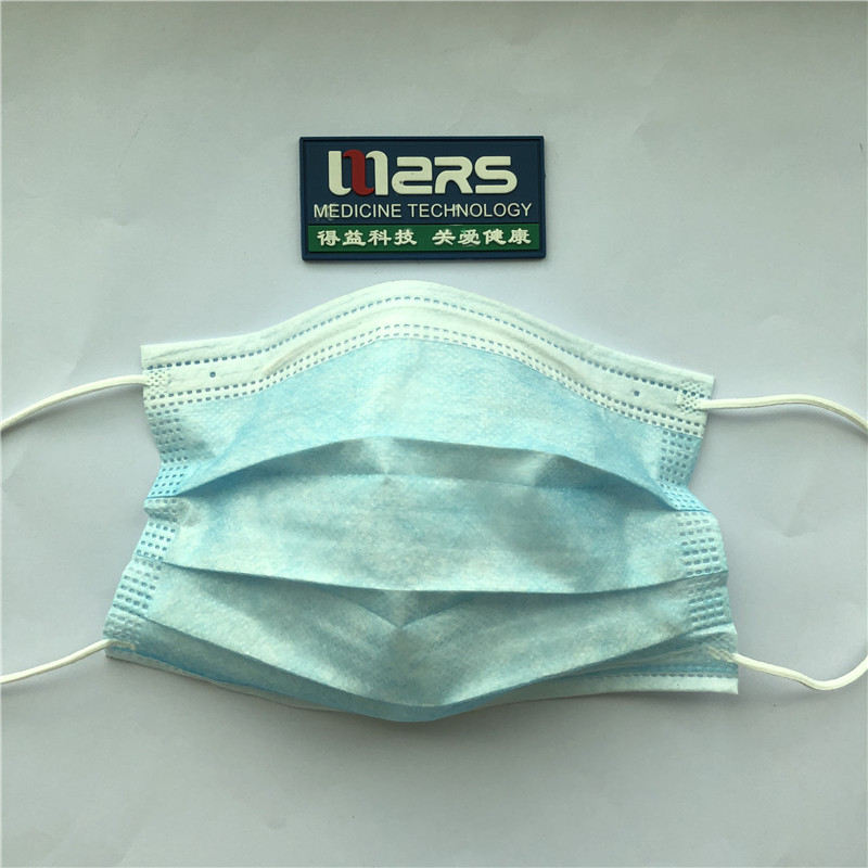 Factory Direct Price Disposable Face Mask Tjock 3Ply Masks med bekväm Earloop
